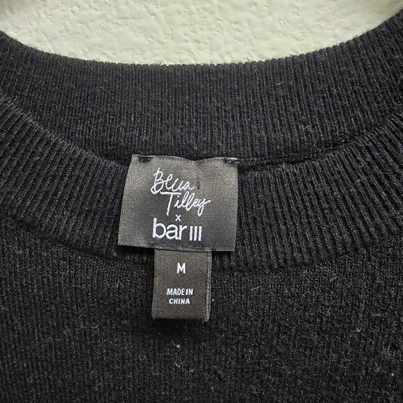 Bella Tilley x Bar III Black Sweater M – Minimalist, Classic, Workwear - Picture 3 of 5